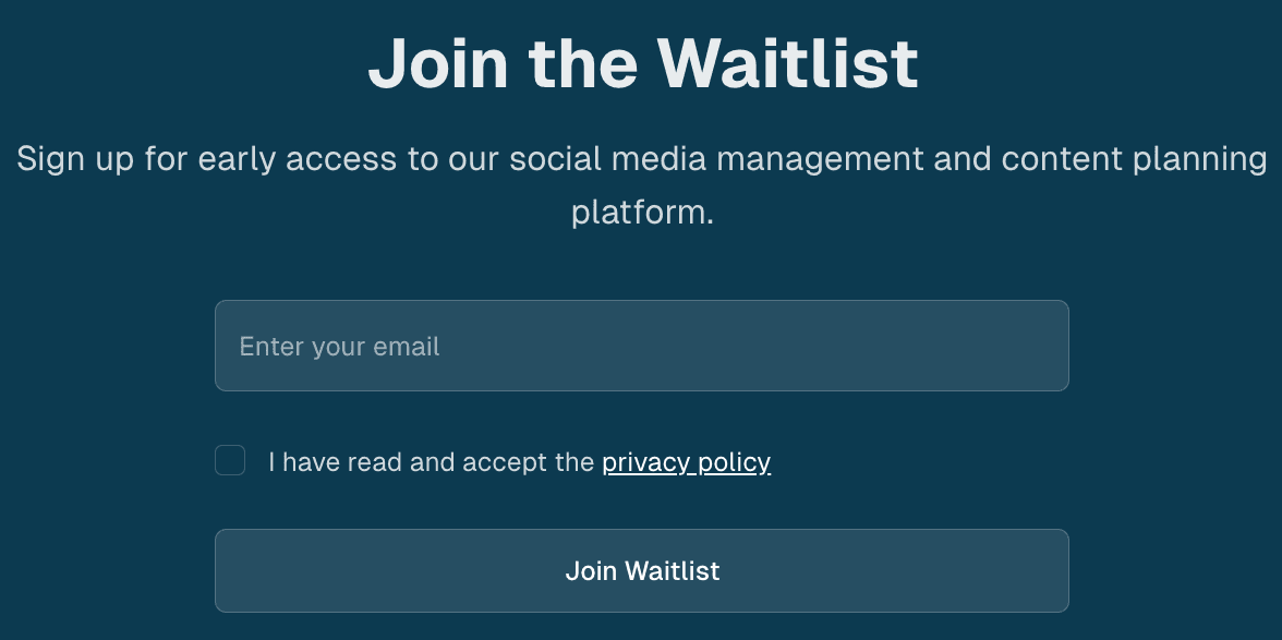 Waitlist